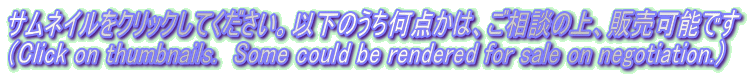 TlCNbNĂBȉ̂_́Ak̏A̔\ł iClick on thumbnails.  Some could be rendered for sale on negotiation.j
